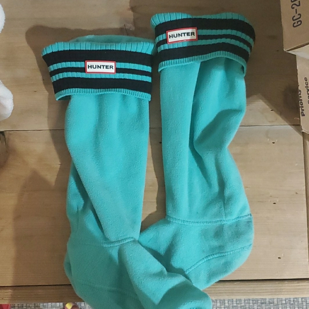 Teal Hunter boot socks